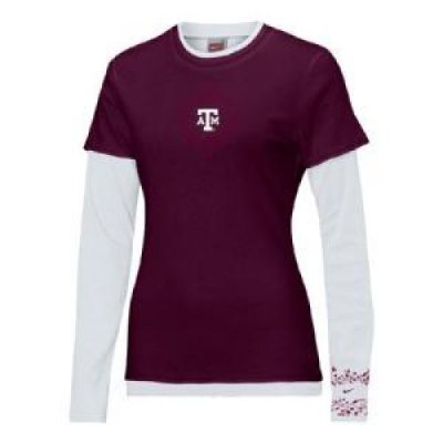 Texas A&m Women's Nike Layered Universi-t-shirt