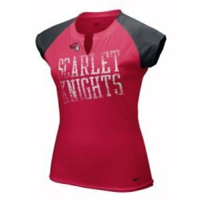 Rutgers Women's Nike Mascot Tissue Raglan Top