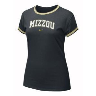 Missouri Women's Nike Fancy Tissue Ringer Top