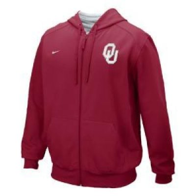 Oklahoma Nike College Full-zip Fleece Hoody