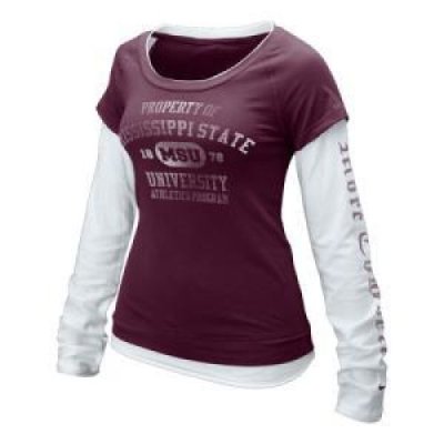 Mississippi State Women's Nike Long-sleeve Cross Campus Tee