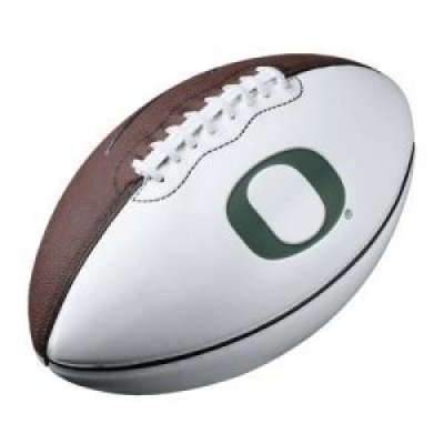 Oregon Ducks NIke football with the green "O" logo