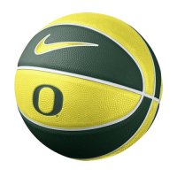 Oregon Ducks Green/Yellow Basketball - Nike Mini Rubber Basketball