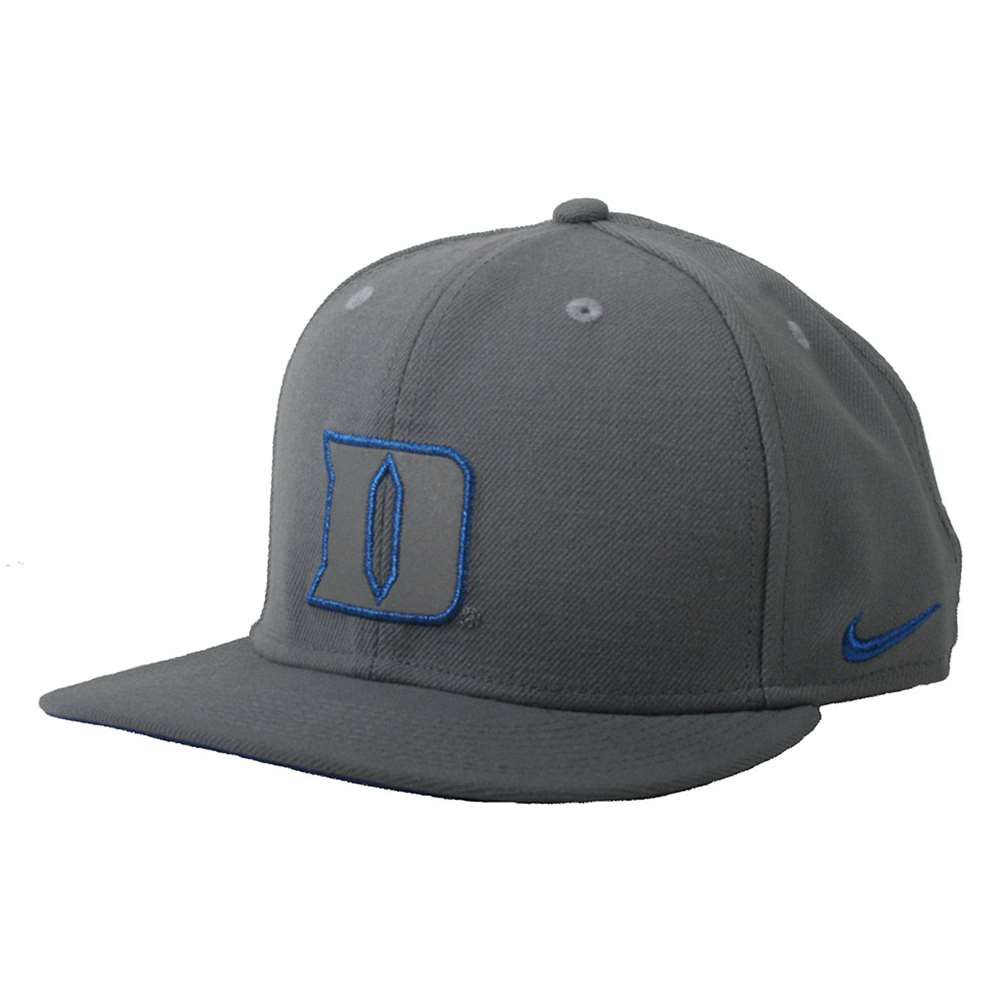 Nike Duke Blue Devils Elite Snapback Hat - Grey