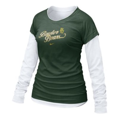 Baylor Bears Shirt - Nike Women's Cross Campus Double Layer T Shirt