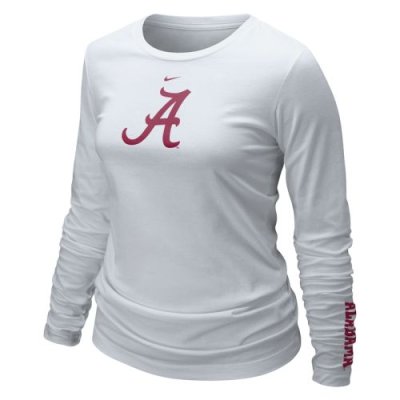 Alabama Crimson Tide Shirt - Nike Women's Long Sleeve Logo T Shirt