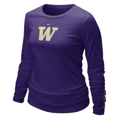 Washington Huskies Shirt - Nike Women's Long Sleeve Logo T Shirt