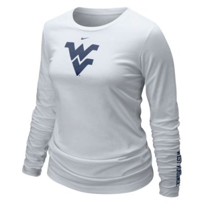 West Virginia Mountaineers Shirt - Nike Women's Long Sleeve Logo T Shirt