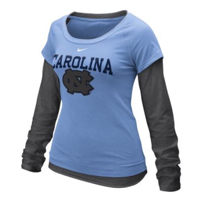 Nike North Carolina Tar Heels Womens Long Sleeve Double Layer T-shirt
