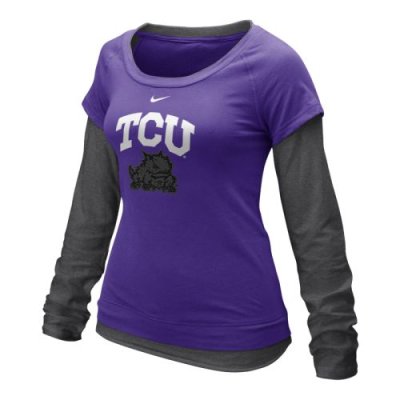 Nike Tcu Horned Frogs Womens Long Sleeve Double Layer T-shirt