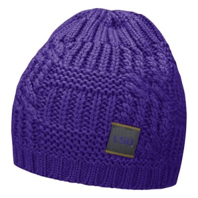 Nike Lsu Tigers Womens Cable Knit Beanie