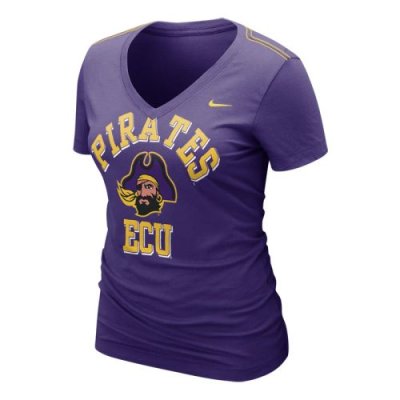 Nike East Carolina Pirates Womens Whose That V-neck T-shirt