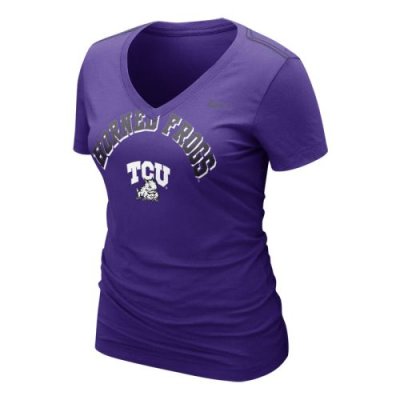 Nike Tcu Horned Frogs Womens Whose That V-neck T-shirt