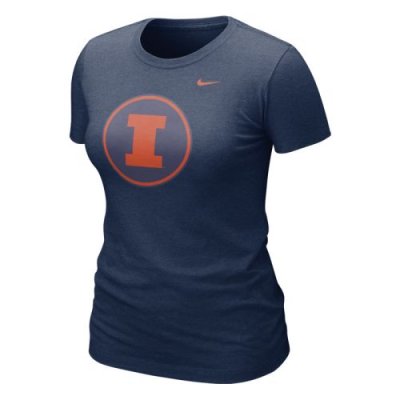 Nike Illinois Fighting Illini Womens Graphic Blended T-shirt
