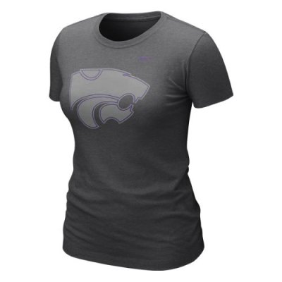 Nike Kansas State Wildcats Womens Graphic Blended T-shirt
