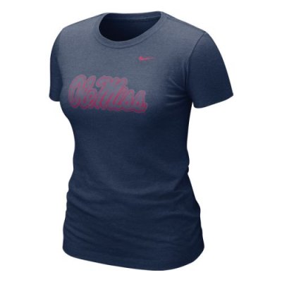 Nike Mississippi Rebels Womens Graphic Blended T-shirt