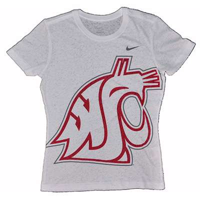 Nike Washington State Cougars Womens Chill In Burnout T-shirt