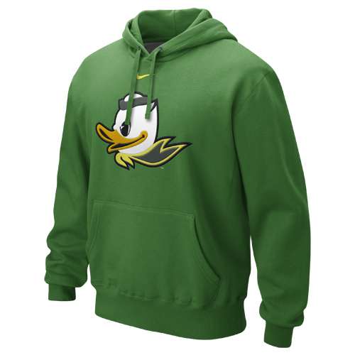 Nike Oregon Ducks Puddles The Duck Logo Hooded Sweatshirt - Apple Green