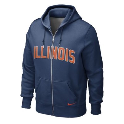 Nike Illinois Fighting Illini Classic Full-zip Hooded Sweatshirt