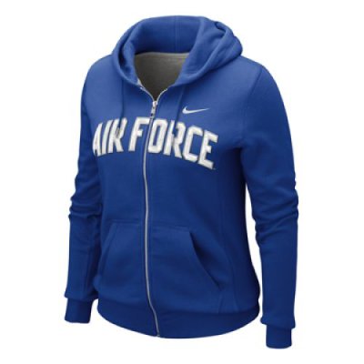 Nike Air Force Falcons Womens Classic Full-zip Hooded Sweatshirt