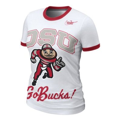 Nike Ohio State Buckeyes Womens Vault Ringer T-shirt