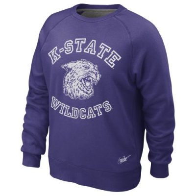 Nike Kansas State Wildcats Vault Crew Fleece Sweatshirt