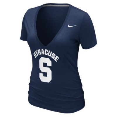 Nike Syracuse Orange Womens Deep V Burnout T-shirt