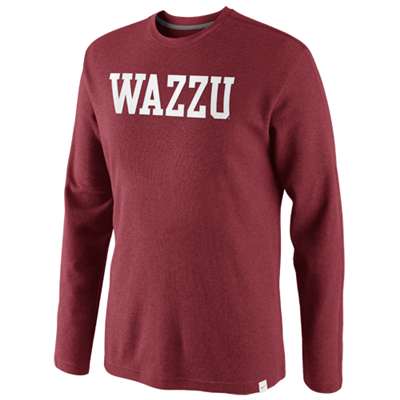 Nike Washington State Cougars Vault Long Sleeve Thermal Top - WAZZU Logo