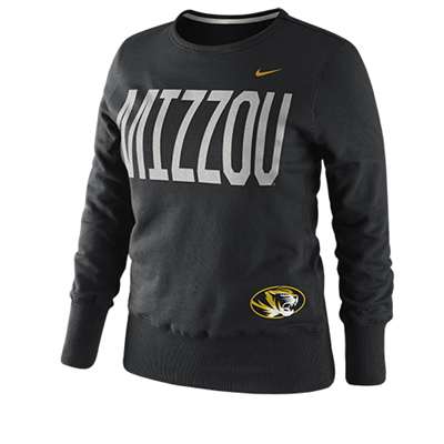 Nike Missouri Tigers Women's Classic Fleece Crew Sweatshirt