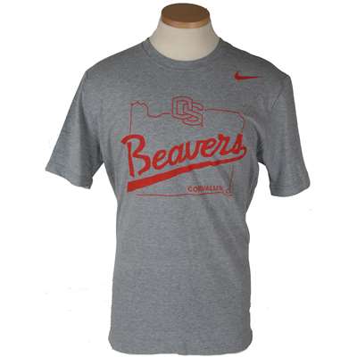Nike Oregon State Beavers State Logo Crew T-Shirt