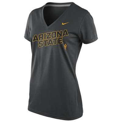 Nike Arizona State Sun Devils Womens Stealth Legend V-Neck T-Shirt
