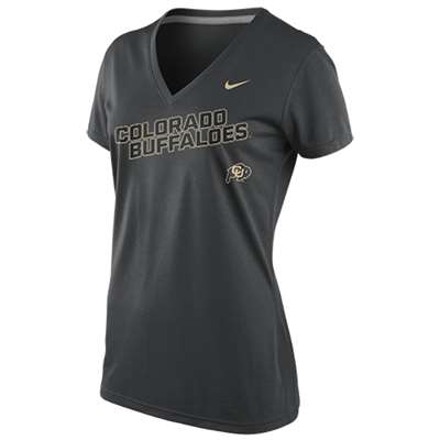 Nike Colorado Buffaloes Womens Stealth Legend V-Neck T-Shirt