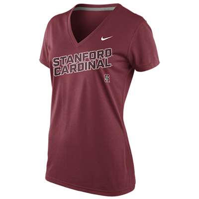 Nike Stanford Cardinal Womens Stealth Legend V-Neck T-Shirt