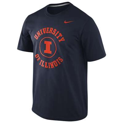 Nike Illinois Fighting Illini School Stamp T-Shirt