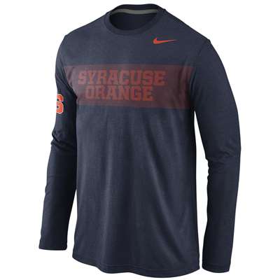 Nike Syracuse Orange Energy Long Sleeve Tri-Blend T-Shirt