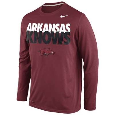 Nike Arkansas Razorbacks Knows Legend Long-Sleeve T-Shirt