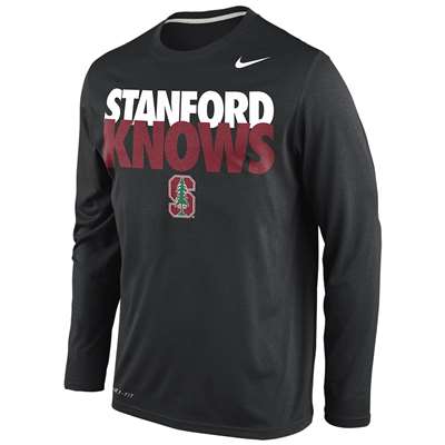 Nike Stanford Cardinal Knows Legend Long-Sleeve T-Shirt