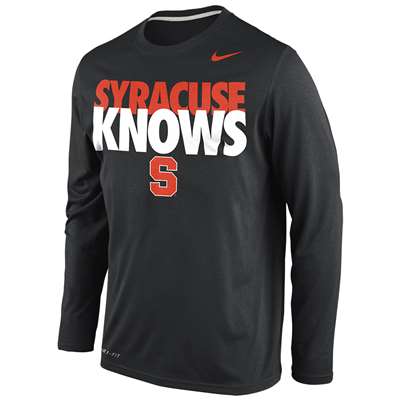 Nike Syracuse Orange Knows Legend Long-Sleeve T-Shirt