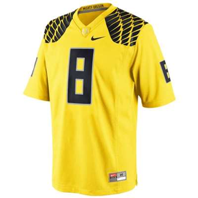Nike Oregon Ducks Replica Football Jersey - #8 Yellow