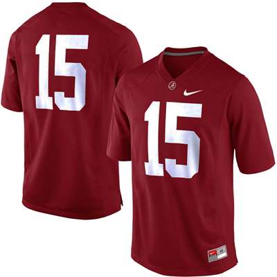 Nike Alabama Crimson Tide Replica Football Jersey - #15 Crimson