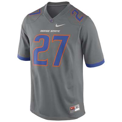 Nike Boise State Broncos Replica Football Jersey - #27 Dark Steel Grey