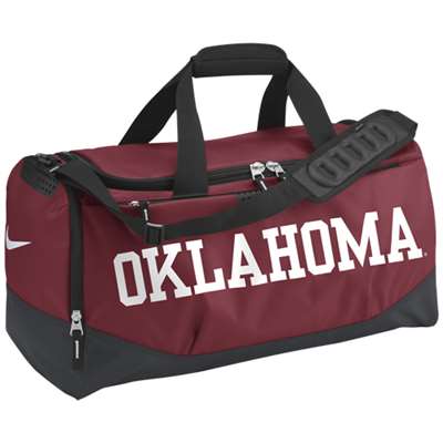 Nike Oklahoma Sooners Team Training Medium Duffle Bag
