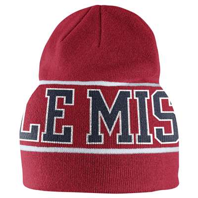 Nike Mississippi Ole Miss Rebels Players Knit Beanie