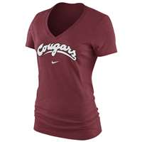 Nike Washington State Cougars Women's Cotton V-Neck T-Shirt