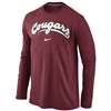 Nike Washington State Cougars Cotton Long Sleeve Wordmark T-Shirt