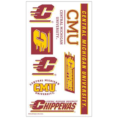 Central Michigan Chippewas Temporary Tattoos