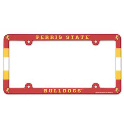 Ferris State Bulldogs Plastic License Plate Frame