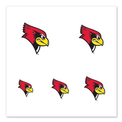 Illinois State Redbirds Fingernail Tattoos - 4 Pack