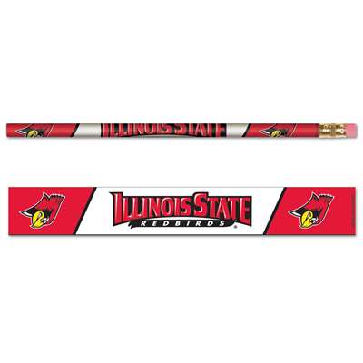 Illinois State Redbirds Pencil - 6-pack