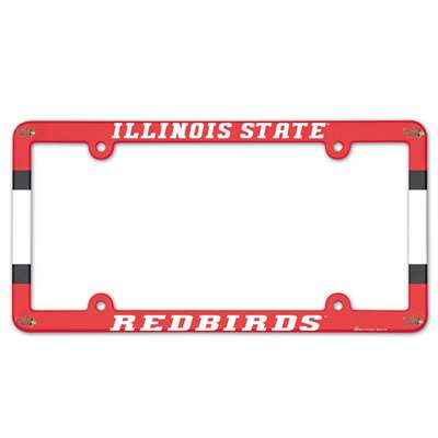 Illinois State Redbirds Plastic License Plate Frame